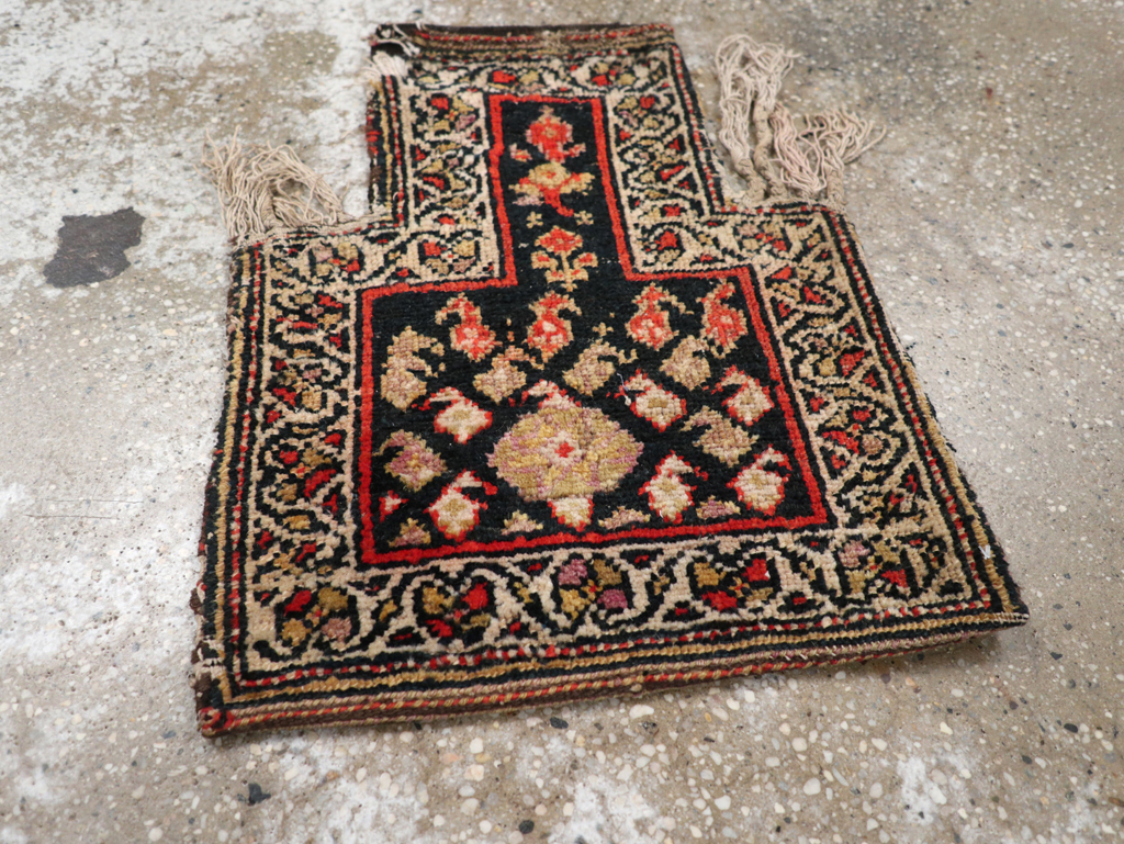 Vintage Persian Kurdish Salt Bag (Namakdan), No.24618 - Gss