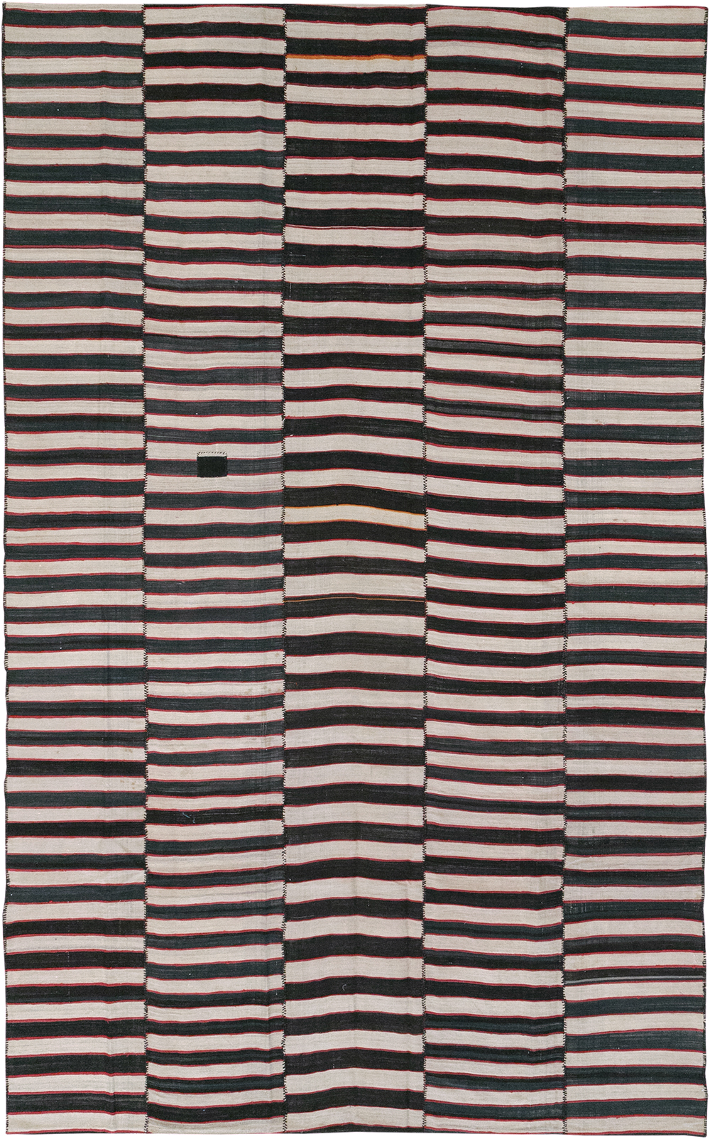 Vintage Persian Flatweave Kilim Room Size Carpet, No.24627 - Gss