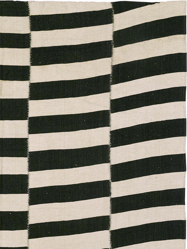 Modern Persian Flatweave Kilim Room Size Carpet, No.24628 - Gss