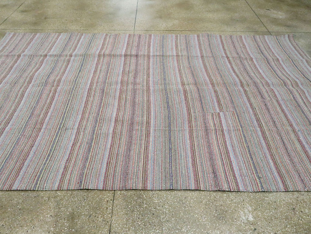 Vintage Persian Flatweave Kilim , No.24630 - Gss