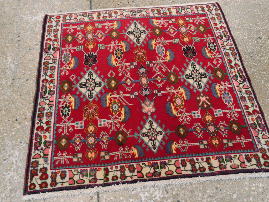 Vintage Persian Shiraz Square Rug (Pair: 3 of 4), No.24645 - Gss