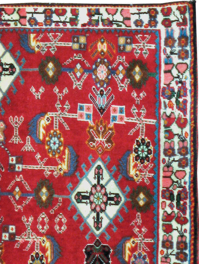 Vintage Persian Shiraz Square Rug (Pair: 4 of 4), No.24646 - Gss
