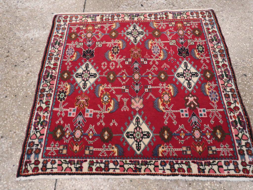 Vintage Persian Shiraz Square Rug (Pair: 4 of 4), No.24646 - Gss