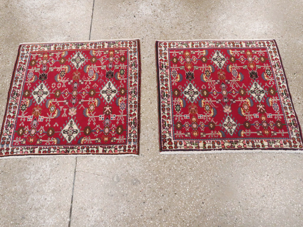 Vintage Persian Shiraz Square Rug (Pair: 4 of 4), No.24646 - Gss