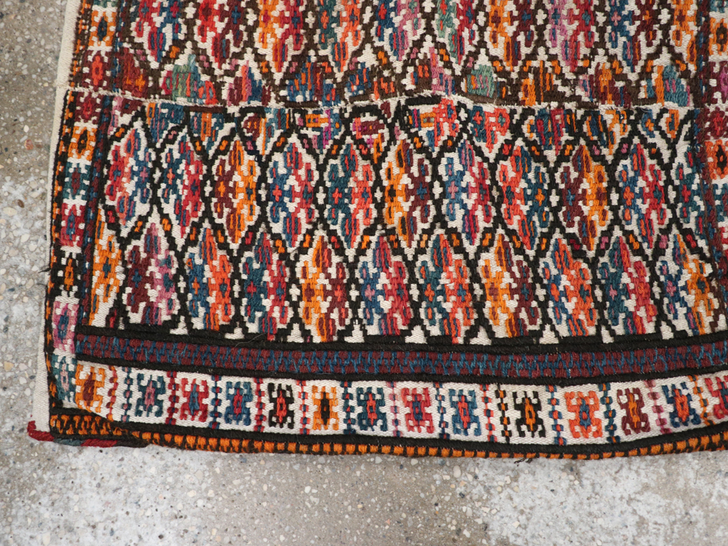 Vintage Persian Kurdish Saddlebag (Khorjin), No.24647 - Gss