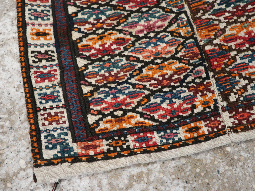 Vintage Persian Kurdish Saddlebag (Khorjin), No.24647 - Gss