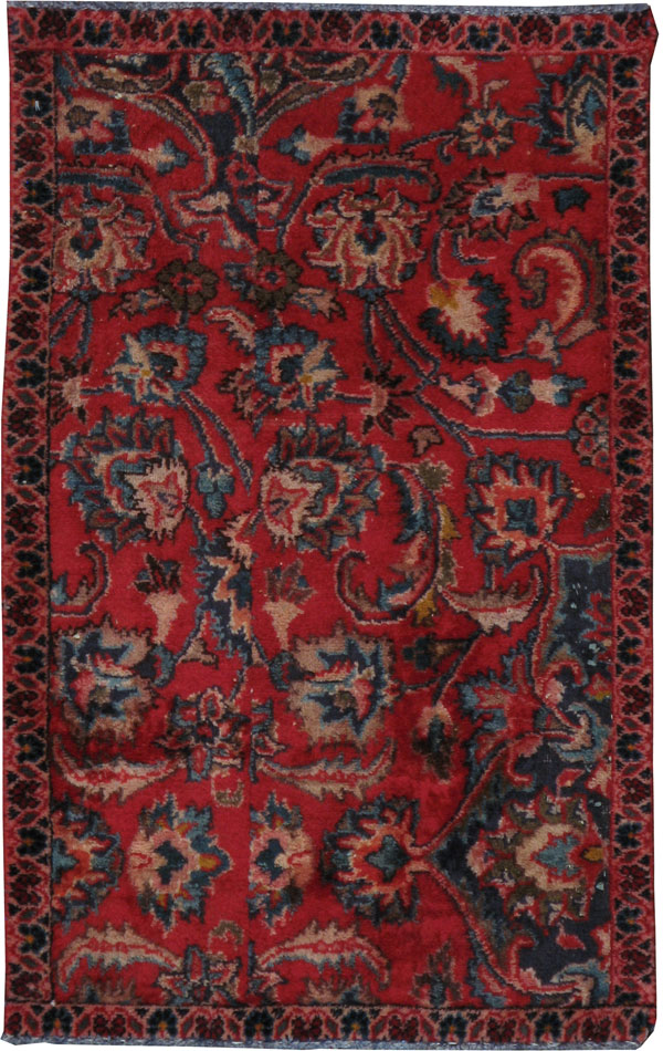 Vintage Persian Mashad Sampler Rug, No.24657 - Gss