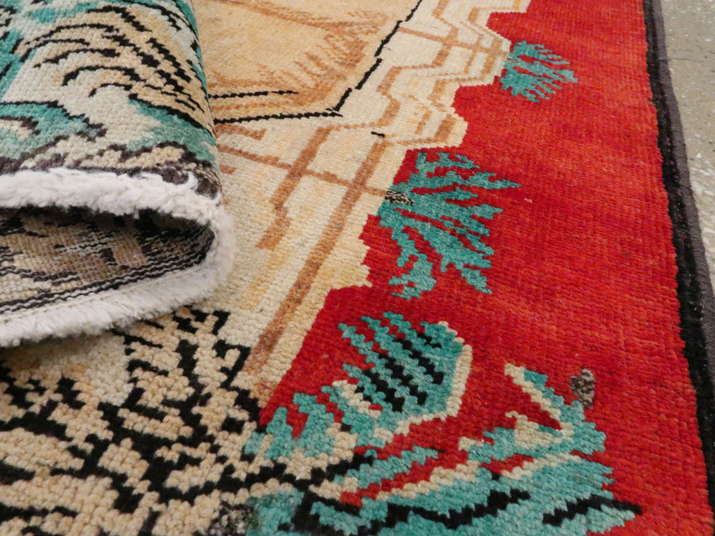 Vintage Persian Hamadan Pictorial Rug (Pair: 1 of 2), No.24658 - Gss