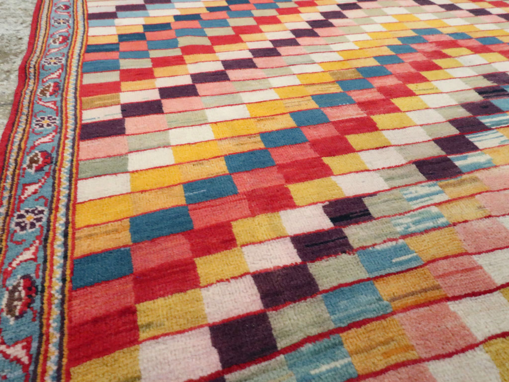 Vintage Persian Kashan Art Deco Rug, No.24661 - Gss