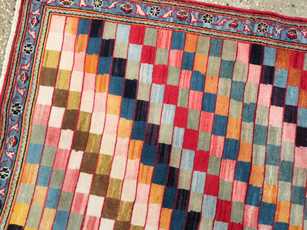 Vintage Persian Kashan Art Deco Rug, No.24661 - Gss