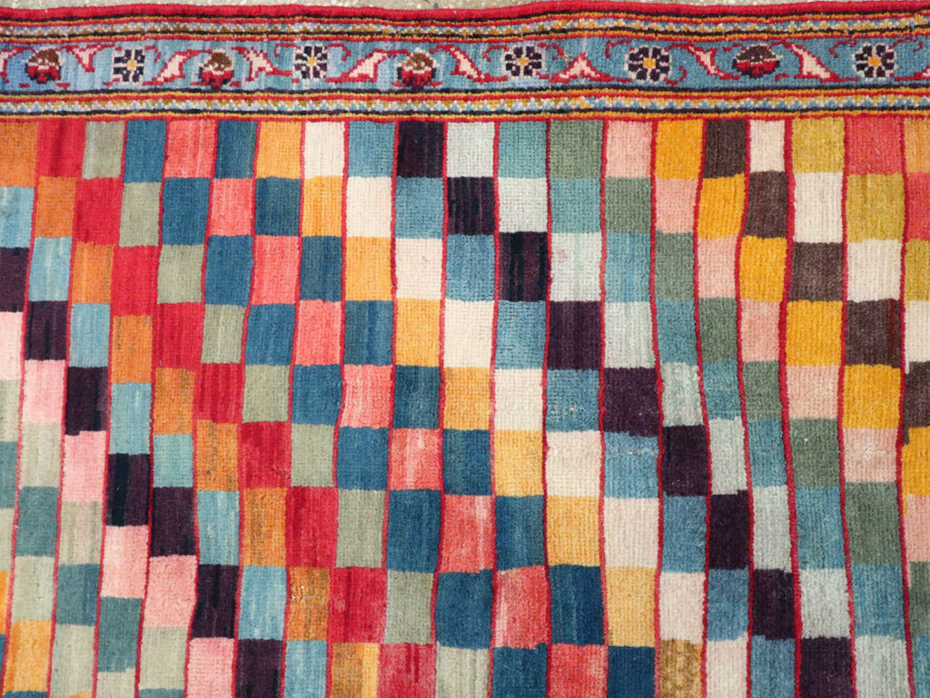 Vintage Persian Kashan Art Deco Rug, No.24661 - Gss