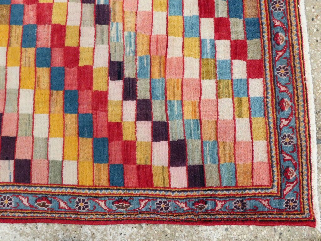 Vintage Persian Kashan Art Deco Rug, No.24661 - Gss