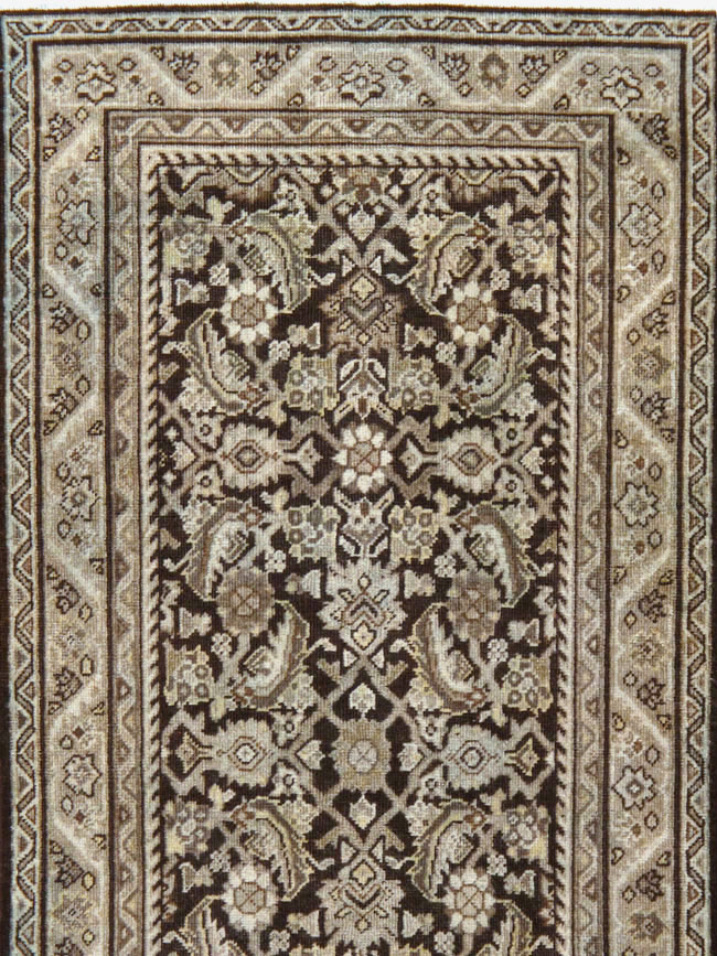 Antique Persian Mahal Runner, No.24662 - Gss