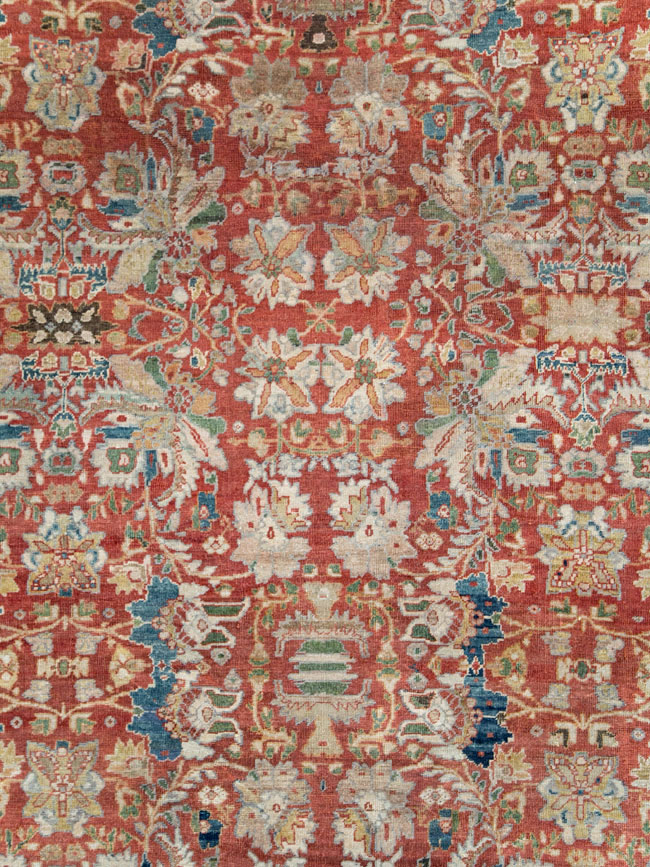 Antique Persian Mahal Large Carpet, No.24673 - Gss