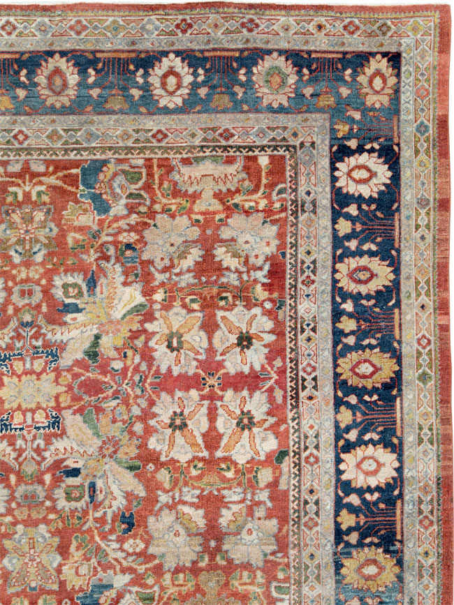 Antique Persian Mahal Large Carpet, No.24673 - Gss