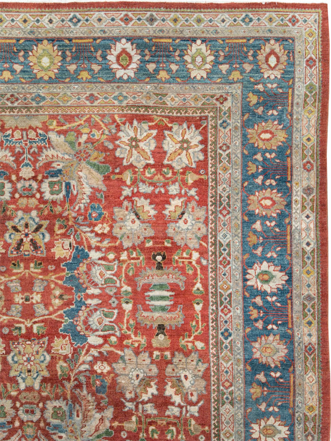 Antique Persian Mahal Large Carpet, No.24673 - Gss