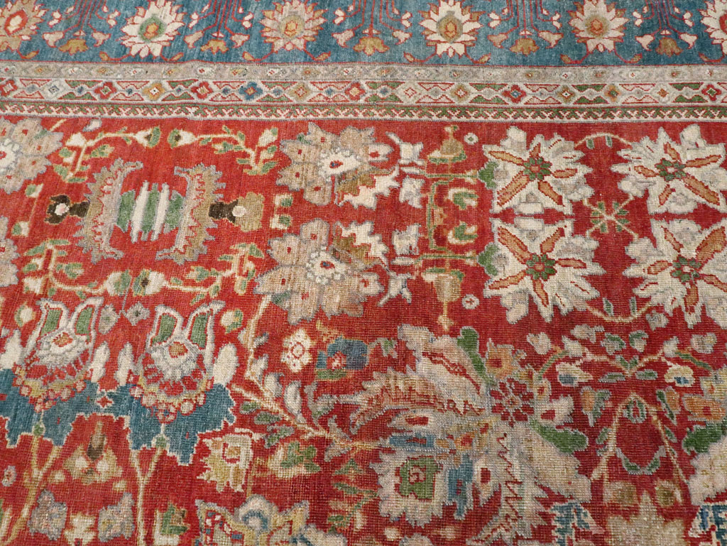Antique Persian Mahal Large Carpet, No.24673 - Gss