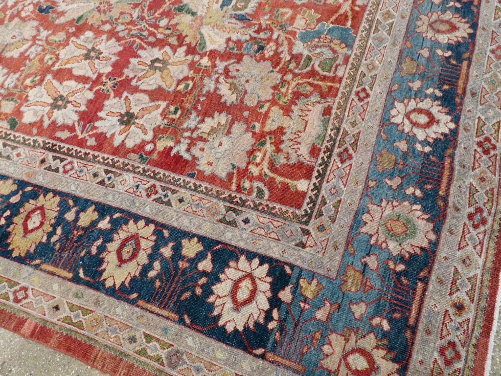 Antique Persian Mahal Large Carpet, No.24673 - Gss