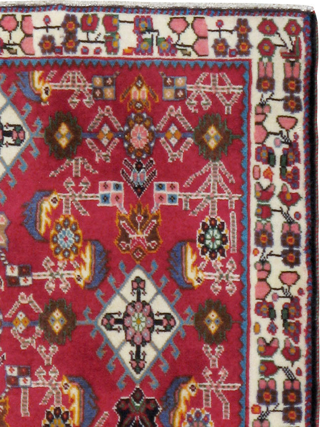 Vintage Persian Shiraz Square Rug (Pair: 2 of 4), No.24742 - Gss