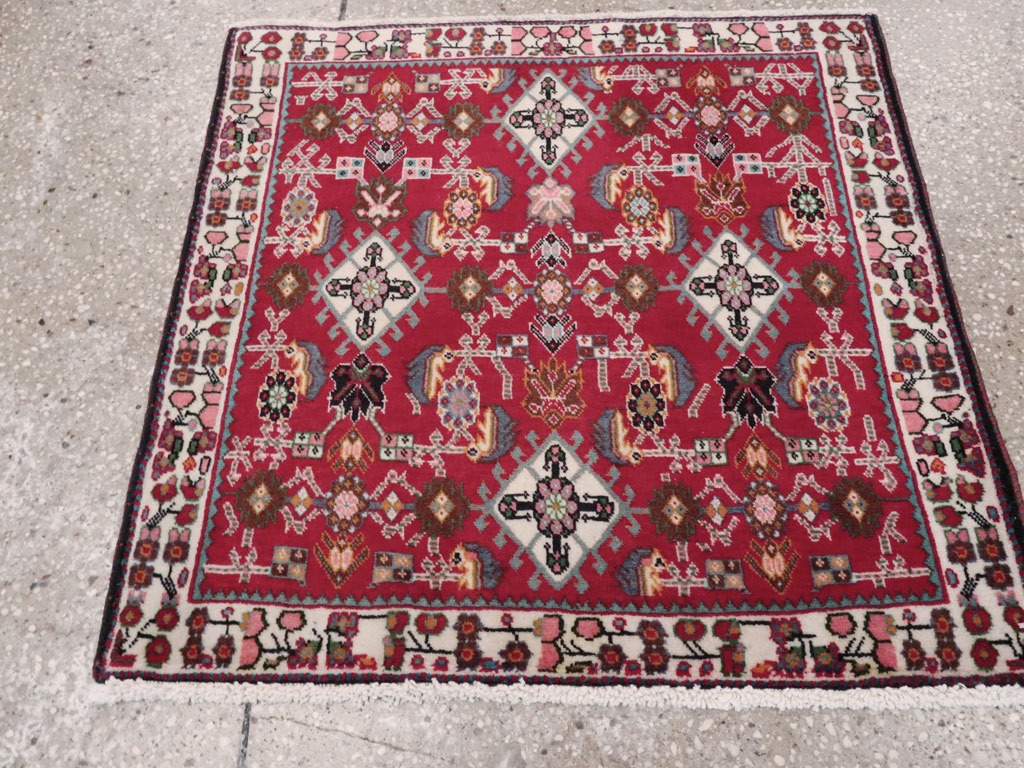 Vintage Persian Shiraz Square Rug (Pair: 2 of 4), No.24742 - Gss