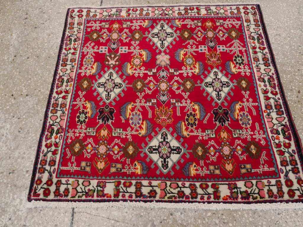 Vintage Persian Shiraz Square Rug (Pair: 2 of 4), No.24742 - Gss
