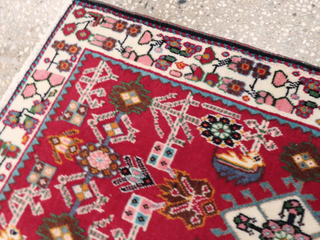 Vintage Persian Shiraz Square Rug (Pair: 2 of 4), No.24742 - Gss