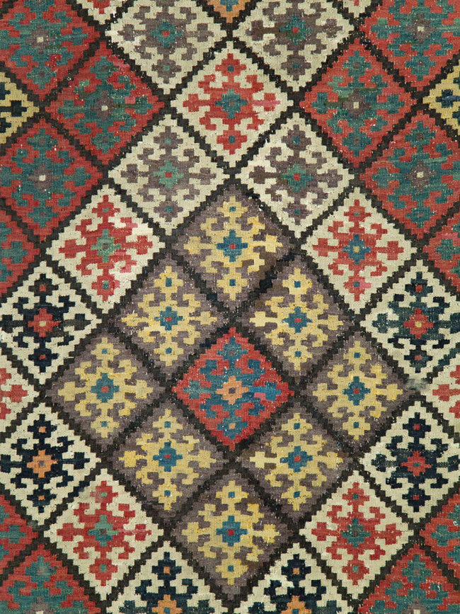 Antique Persian Flat-weave Kilim, No.24747 - Gss