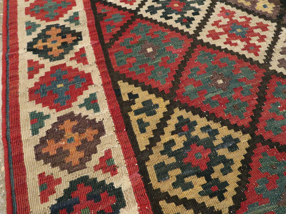 Antique Persian Flat-weave Kilim, No.24747 - Gss