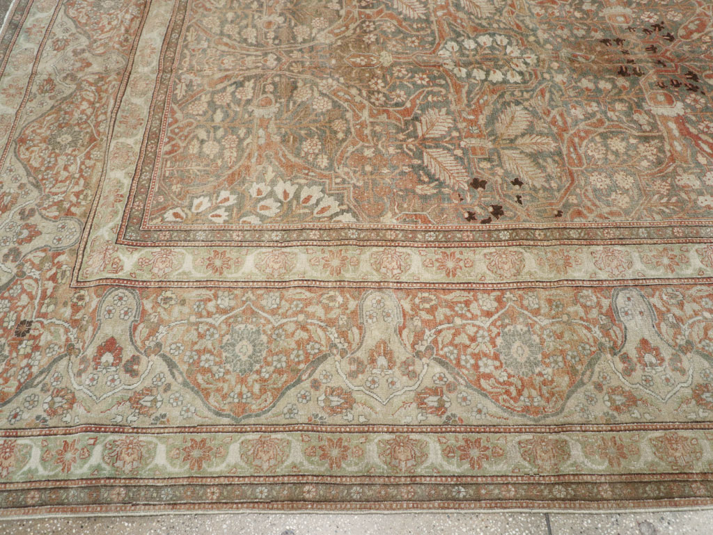 Antique Persian Tabriz Carpet, No.24750 - Gss