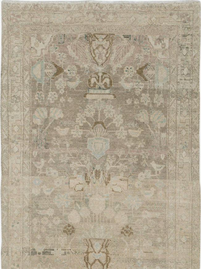 Vintage Persian Malayer Wide Gallery Runner, No.24753 - Gss