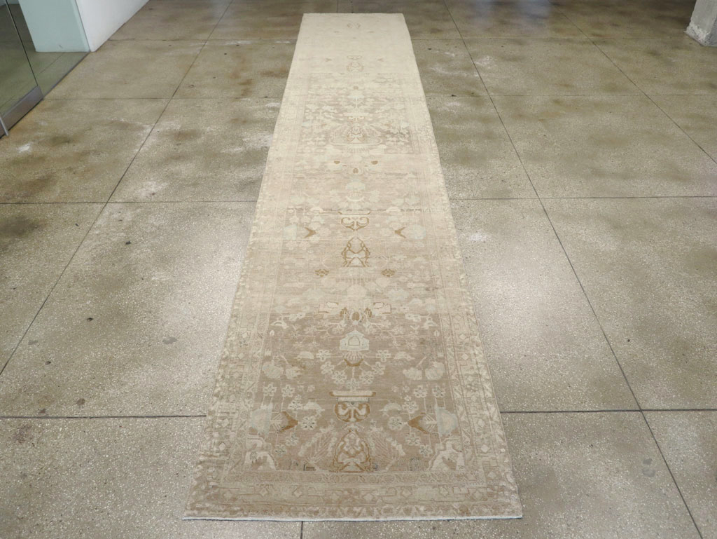 Vintage Persian Malayer Wide Gallery Runner, No.24753 - Gss
