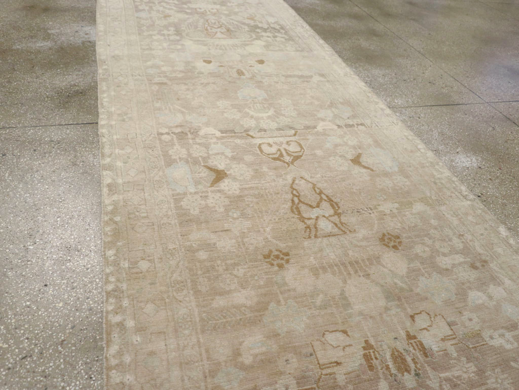 Vintage Persian Malayer Wide Gallery Runner, No.24753 - Gss