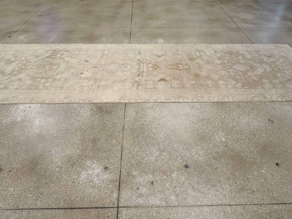 Vintage Persian Malayer Wide Gallery Runner, No.24753 - Gss