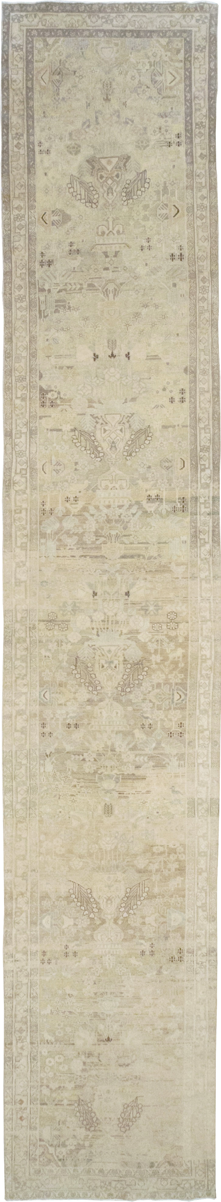 Vintage Persian Malayer Wide Gallery Runner, No.24754 - Gss