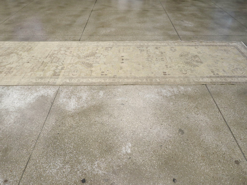 Vintage Persian Malayer Wide Gallery Runner, No.24754 - Gss