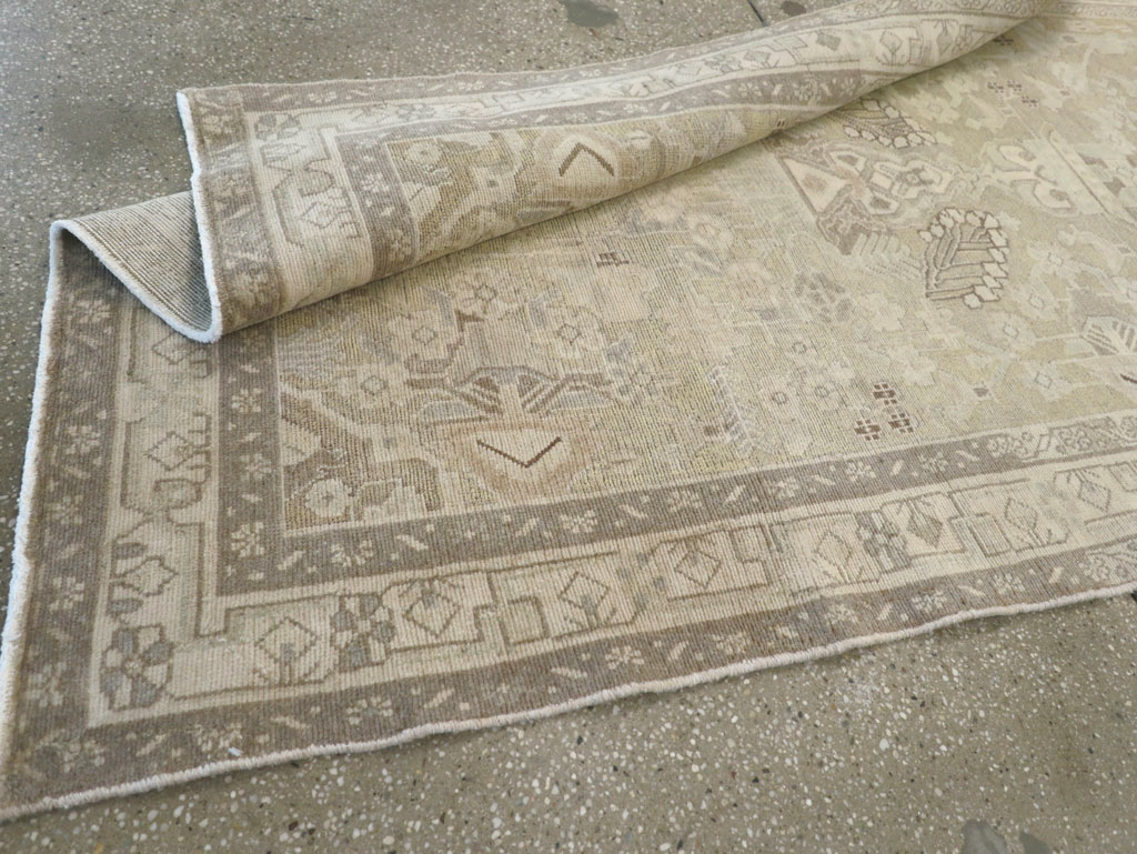 Vintage Persian Malayer Wide Gallery Runner, No.24754 - Gss