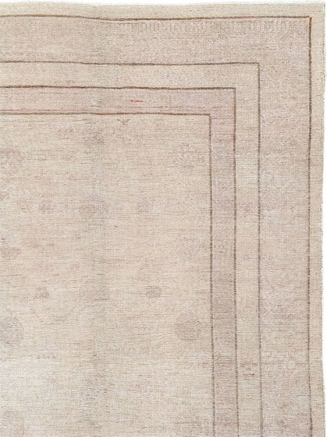 Vintage East Turkestan Khotan Carpet, No.24762 - Gss