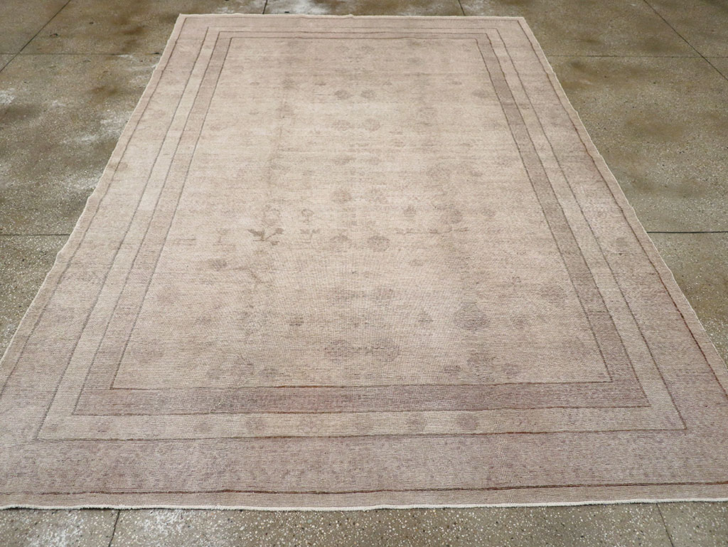 Vintage East Turkestan Khotan Carpet, No.24762 - Gss