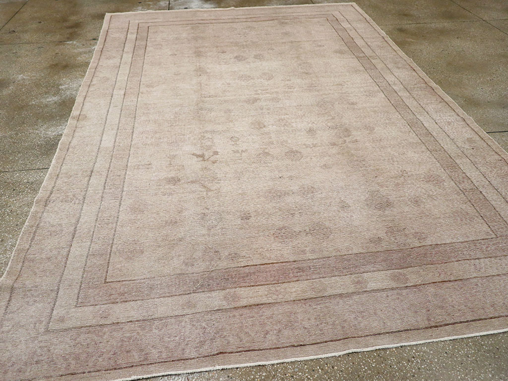 Vintage East Turkestan Khotan Carpet, No.24762 - Gss