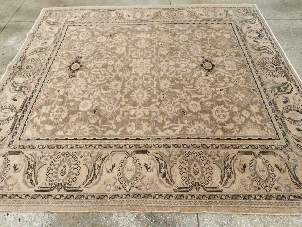 Vintage Persian Malayer Square Accent Carpet, No.24764 - Gss