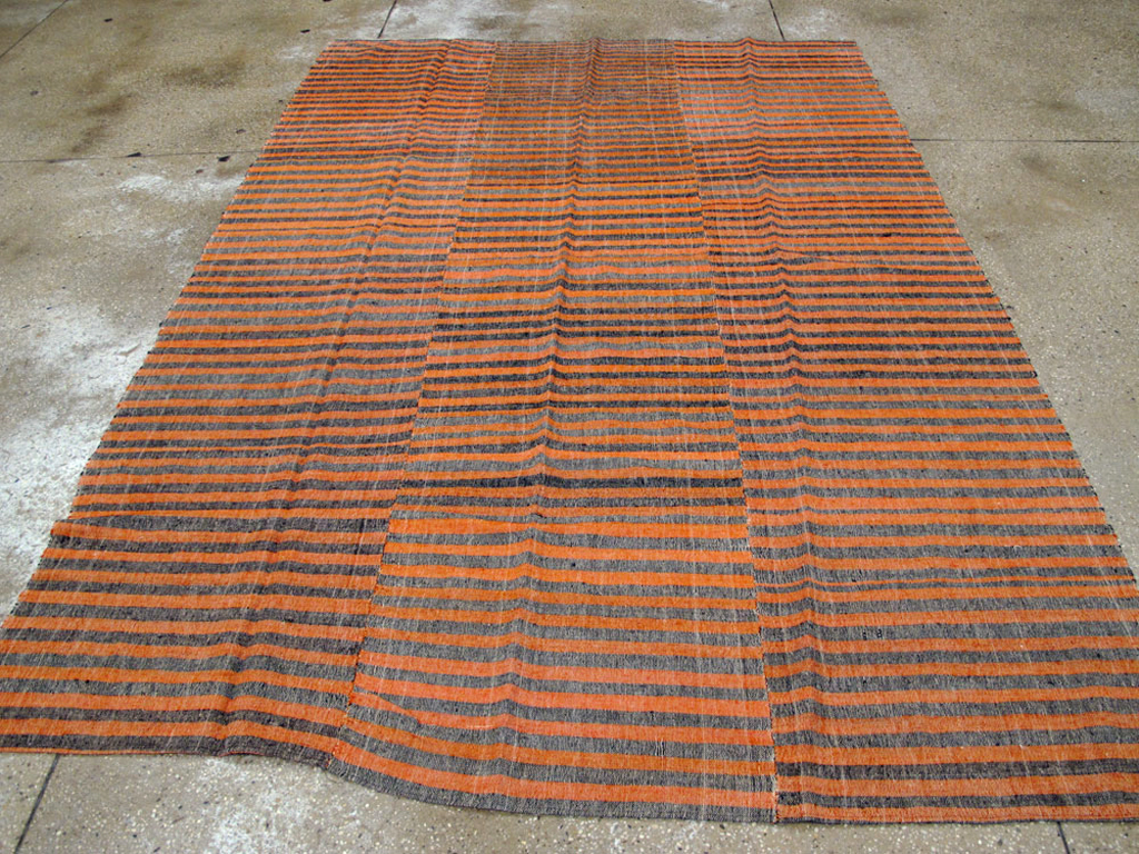 Vintage Turkish Flatweave Kilim, No.24771 - Gss