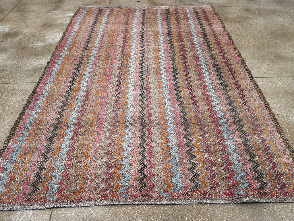 Vintage Turkish Flatweave Kilim, No.24800 - Gss