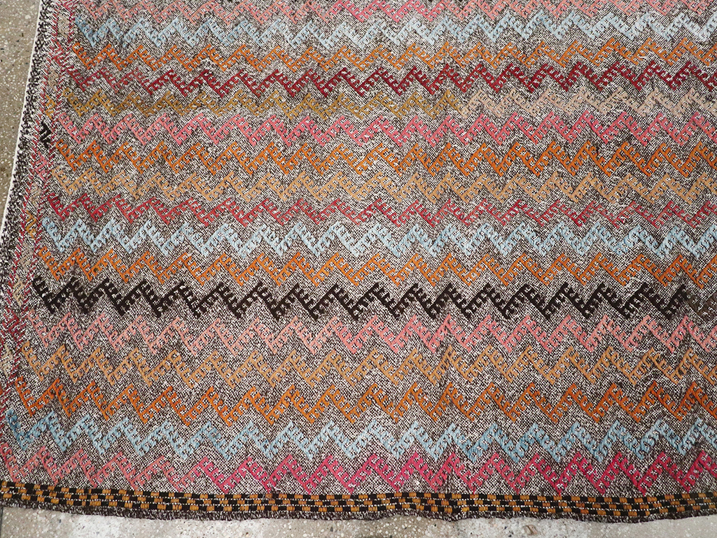 Vintage Turkish Flatweave Kilim, No.24800 - Gss