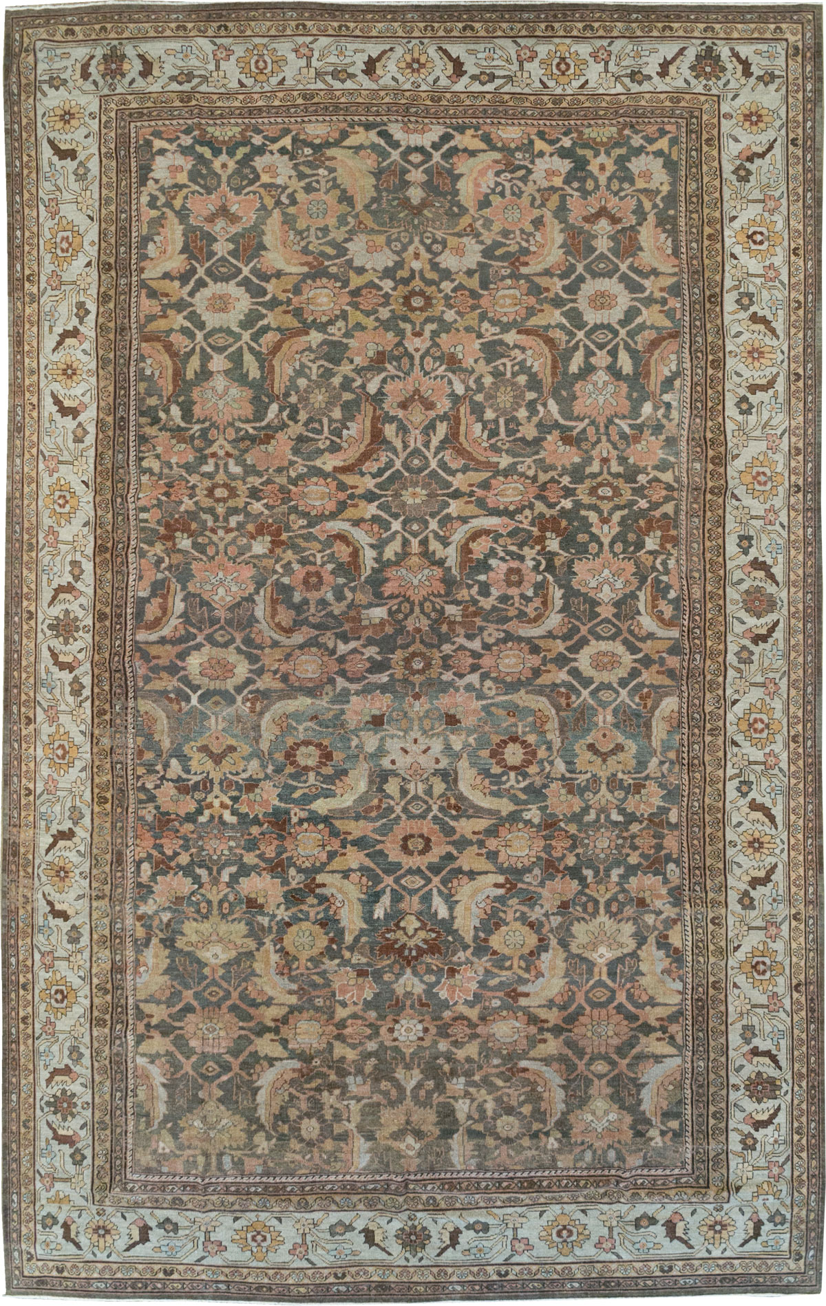 Antique Persian Mahal Oversize Carpet, No.24807 - Gss