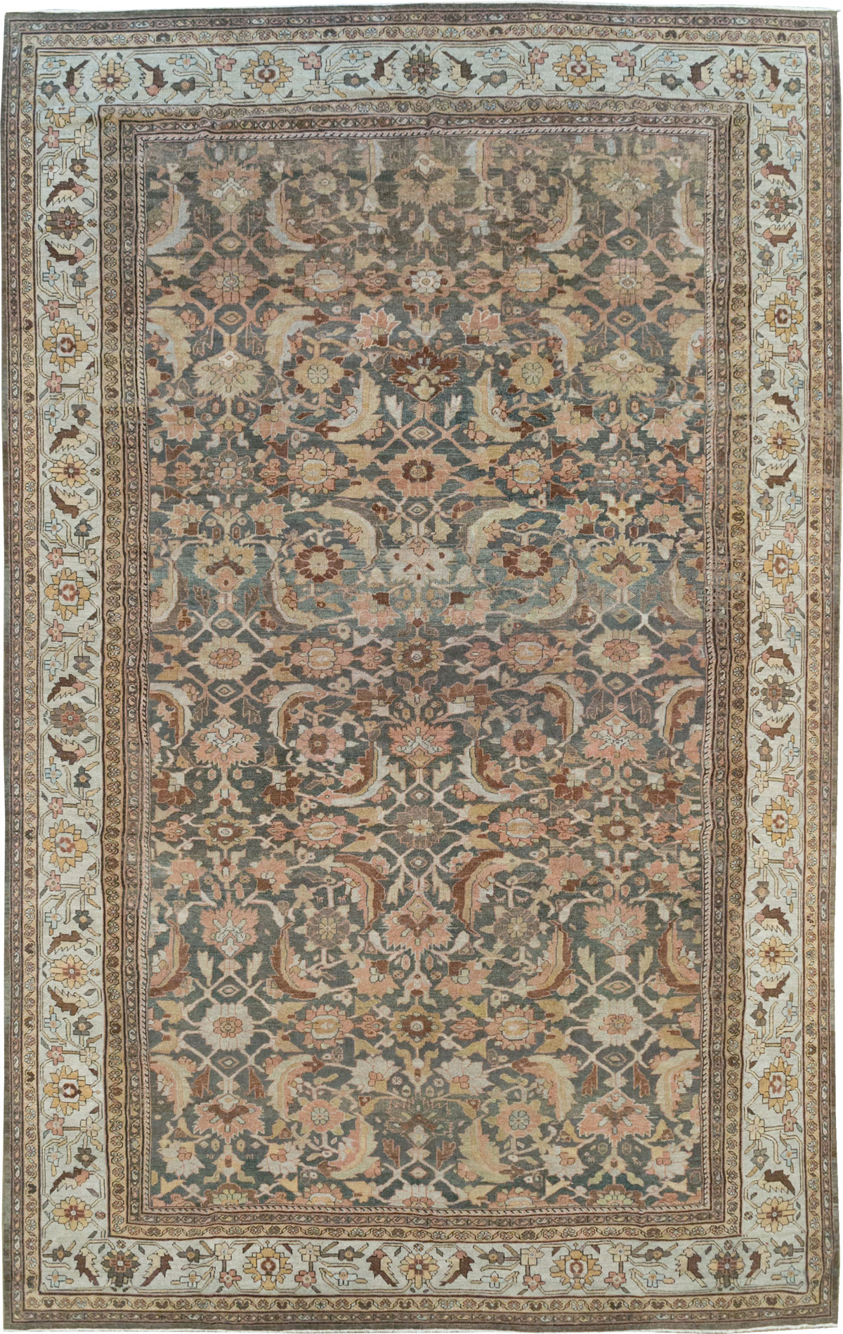 Antique Persian Mahal Oversize Carpet, No.24807 - Gss