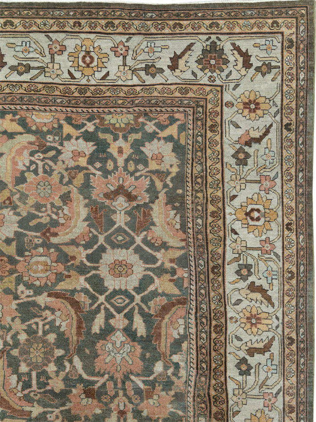 Antique Persian Mahal Oversize Carpet, No.24807 - Gss