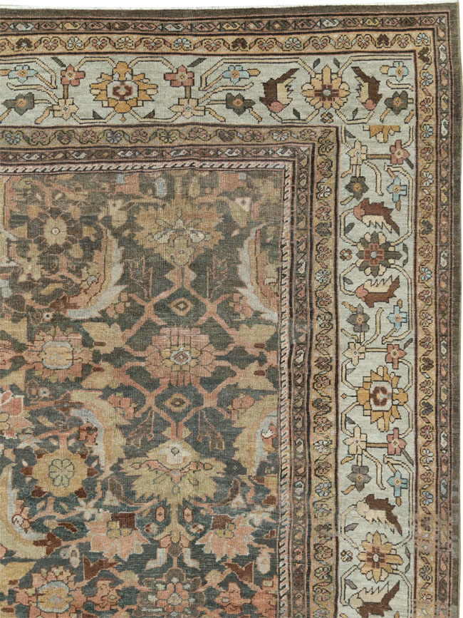 Antique Persian Mahal Oversize Carpet, No.24807 - Gss