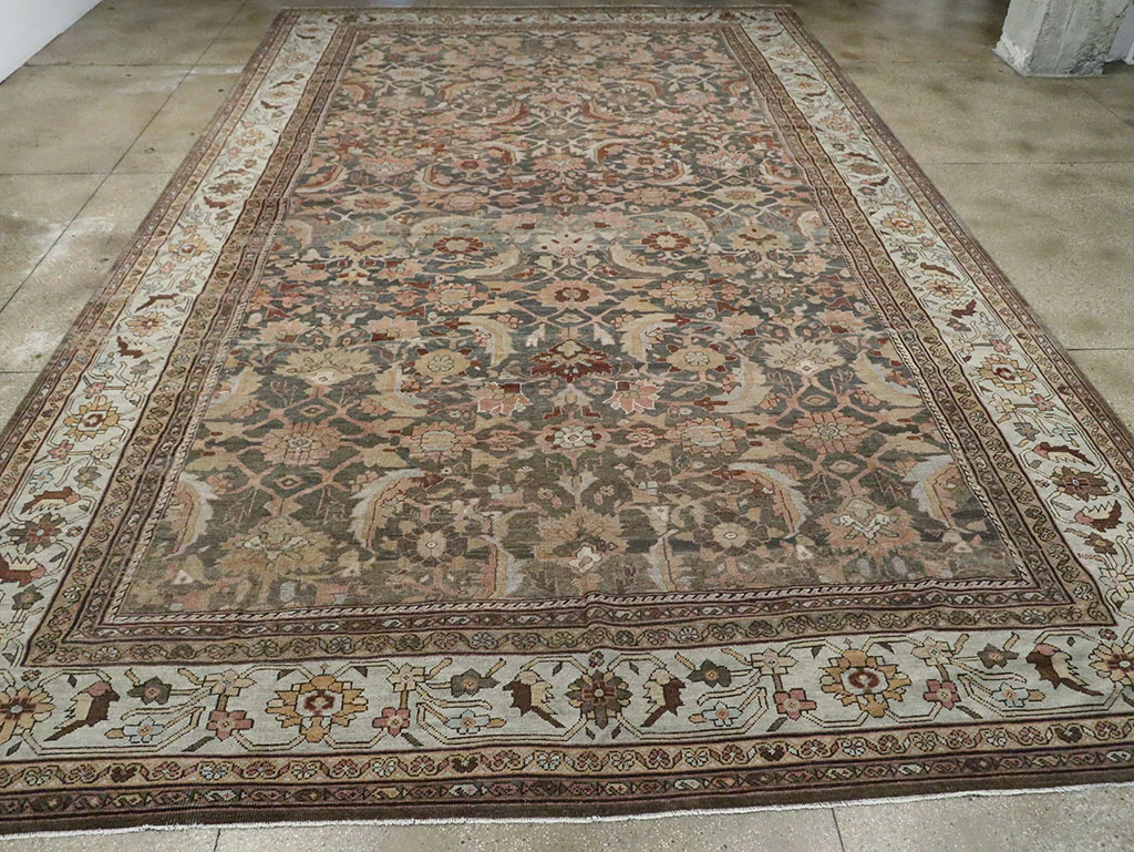 Antique Persian Mahal Oversize Carpet, No.24807 - Gss
