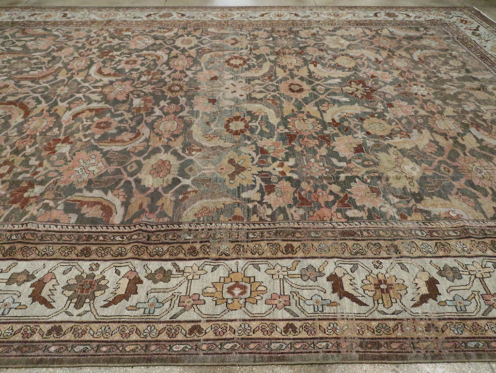 Antique Persian Mahal Oversize Carpet, No.24807 - Gss