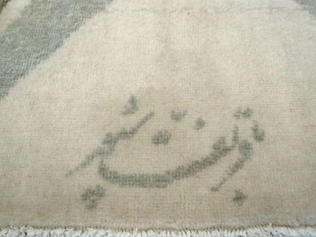 Vintage Persian Kashan Art Deco Carpet, No.24818 - Gss